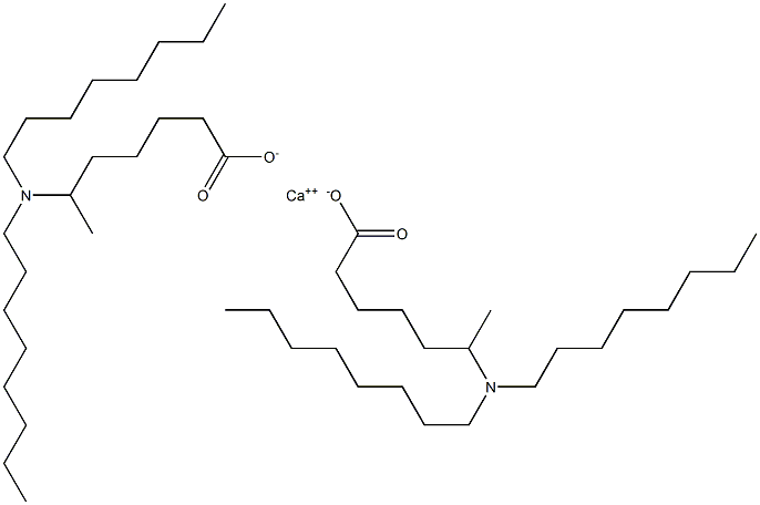 Bis[6-(dioctylamino)heptanoic acid]calcium salt Struktur