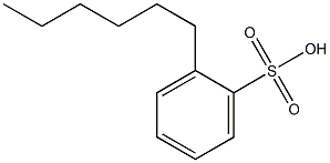 2-Hexylbenzenesulfonic acid Struktur