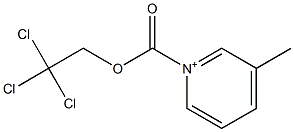 1-(2,2,2-Trichloroethoxycarbonyl)-3-methylpyridinium Struktur