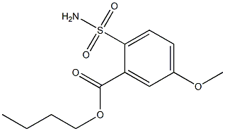 5-Methoxy-2-sulfamoylbenzoic acid butyl ester Struktur