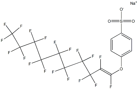 p-Perfluorodecenyloxybenzenesulfonic acid sodium salt Struktur