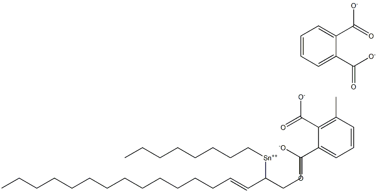 Bis[phthalic acid 1-(1-pentadecenyl)]dioctyltin(IV) salt Struktur