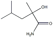 2-Hydroxy-2,4-dimethylvaleramide Struktur