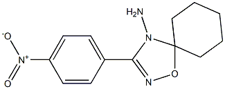 3-(4-Nitrophenyl)-5,5-pentamethylene-1,2,4-oxadiazol-4(5H)-amine Struktur