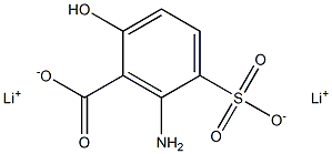 6-Amino-5-sulfosalicylic acid dilithium salt Struktur