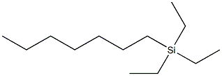 Triethylheptylsilane Struktur