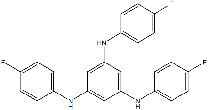 1,3,5-Tris(p-fluoroanilino)benzene Struktur