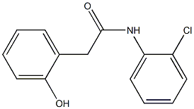 2-(2-Hydroxyphenyl)-N-(2-chlorophenyl)acetamide Struktur