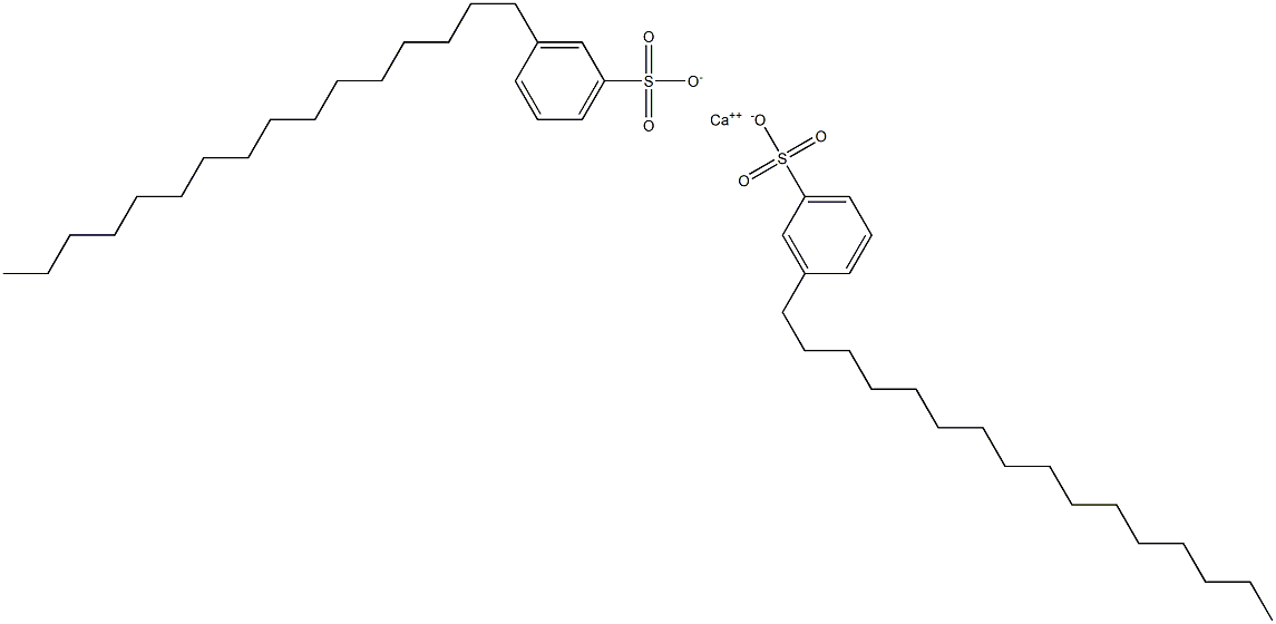 Bis(3-hexadecylbenzenesulfonic acid)calcium salt Struktur