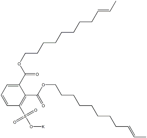 3-(Potassiosulfo)phthalic acid di(9-undecenyl) ester Struktur