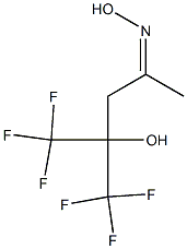 5,5,5-Trifluoro-4-(trifluoromethyl)-4-hydroxy-2-pentanone oxime Struktur