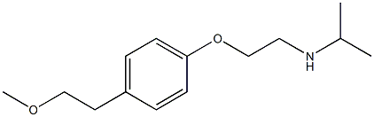 2-[4-(2-Methoxyethyl)phenoxy]ethylisopropylamine Struktur