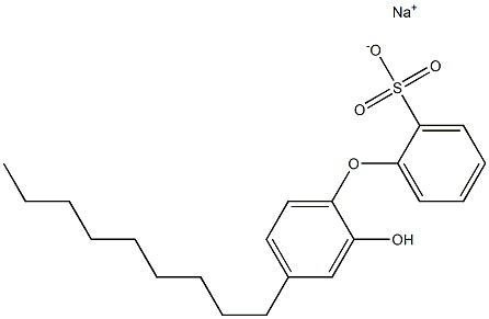 2'-Hydroxy-4'-nonyl[oxybisbenzene]-2-sulfonic acid sodium salt Struktur