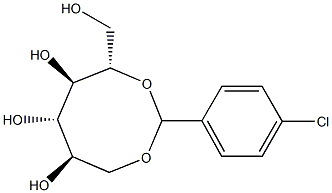 1-O,5-O-(4-Chlorobenzylidene)-L-glucitol Struktur