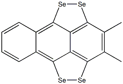 1,9:4,10-Di(1,2-diselenaethane-1,2-diyl)-2,3-dimethylanthracene Struktur