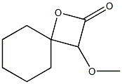 3-Methoxy-1-oxaspiro[3.5]nonan-2-one Struktur