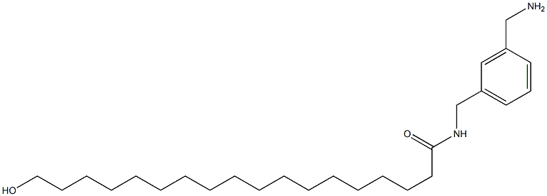 18-Hydroxy-N-(3-aminomethylbenzyl)stearamide Struktur