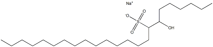 7-Hydroxytricosane-8-sulfonic acid sodium salt Struktur