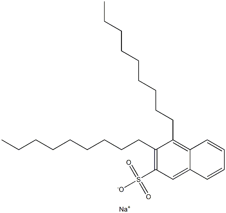 3,4-Dinonyl-2-naphthalenesulfonic acid sodium salt Struktur