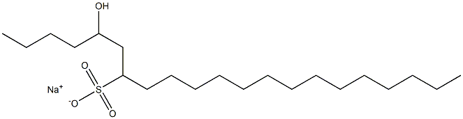 5-Hydroxyhenicosane-7-sulfonic acid sodium salt Struktur