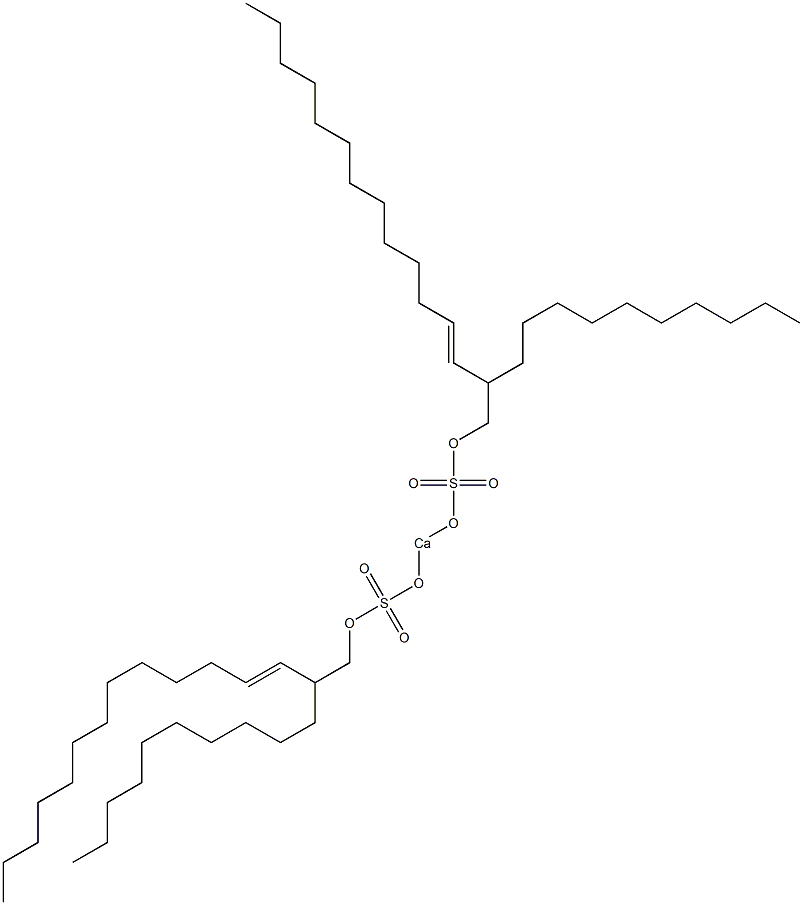 Bis(2-decyl-3-pentadecenyloxysulfonyloxy)calcium Struktur