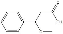 3-Methoxy-3-phenylpropanoic acid Struktur