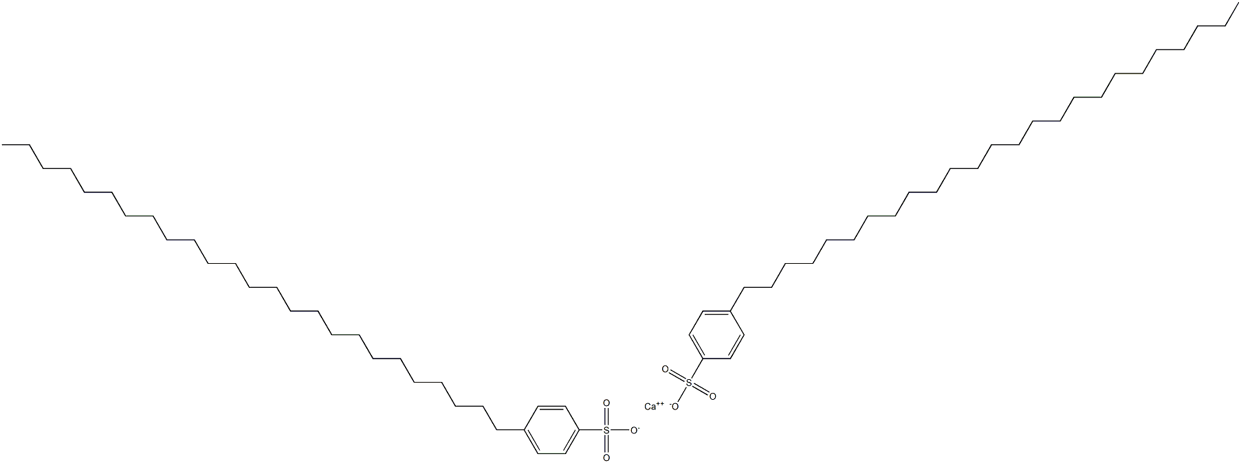 Bis(4-pentacosylbenzenesulfonic acid)calcium salt Struktur