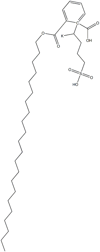 Phthalic acid 1-docosyl 2-(1-potassiosulfobutyl) ester Struktur