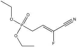 (Z)-3-Cyano-3-fluoro-2-propenylphosphonic acid diethyl ester Struktur