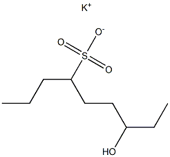 7-Hydroxynonane-4-sulfonic acid potassium salt Struktur