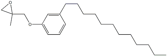 3-Dodecylphenyl 2-methylglycidyl ether Struktur