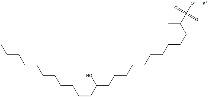 13-Hydroxytetracosane-2-sulfonic acid potassium salt Struktur