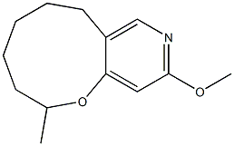 6-Methyl-3-methoxy-5,6,7,8,10,11-hexahydro-2-aza-5-oxa-9H-benzocyclononene Struktur