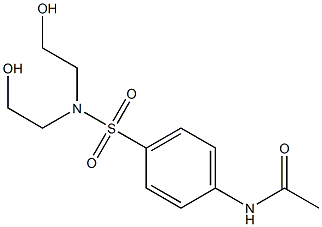 4'-[Bis(2-hydroxyethyl)sulfamoyl]acetanilide Struktur