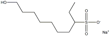 10-Hydroxydecane-3-sulfonic acid sodium salt Struktur