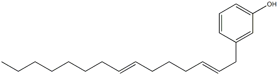 3-(2,7-Pentadecadienyl)phenol Struktur