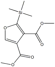 2-(Trimethylsilyl)furan-3,4-dicarboxylic acid dimethyl ester Struktur