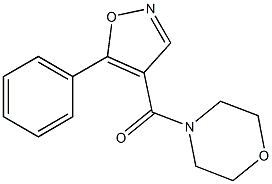 4-(Morpholinocarbonyl)-5-phenylisoxazole Struktur