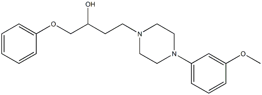 1-(Phenoxy)-4-[4-[3-methoxyphenyl]-1-piperazinyl]-2-butanol Struktur