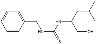 1-(1-Hydroxymethyl-3-methylbutyl)-3-benzylthiourea Struktur