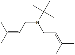 Bis(3-methyl-2-butenyl)(tert-butyl)amine Struktur