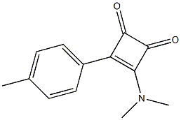 4-(4-Methylphenyl)-3-dimethylamino-3-cyclobutene-1,2-dione Struktur