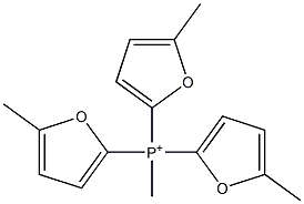 Methyltris(5-methyl-2-furyl)phosphonium Struktur