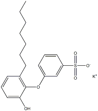 2'-Hydroxy-6'-heptyl[oxybisbenzene]-3-sulfonic acid potassium salt Struktur