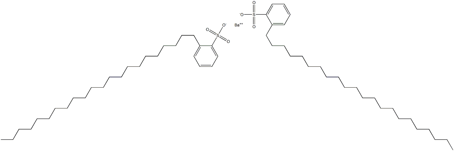 Bis(2-docosylbenzenesulfonic acid)barium salt Struktur