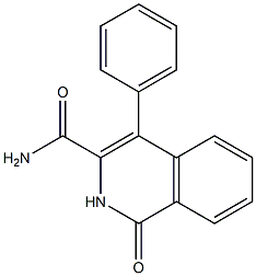 1-Oxo-4-(phenyl)-1,2-dihydroisoquinoline-3-carboxamide Struktur