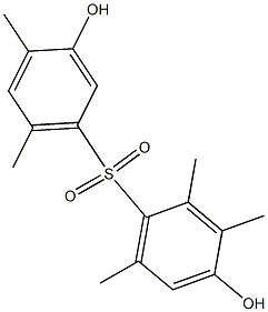 3',4-Dihydroxy-2,3,4',6,6'-pentamethyl[sulfonylbisbenzene] Struktur