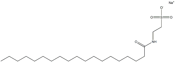 N-(1-Oxononadecyl)taurine sodium salt Struktur