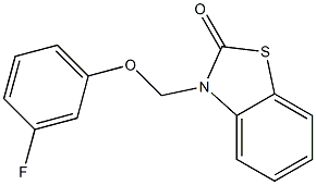 3-[(3-Fluorophenoxy)methyl]benzothiazol-2(3H)-one Struktur