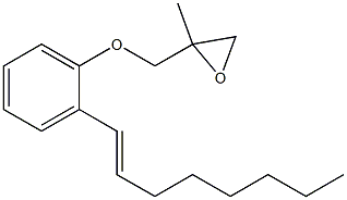 2-(1-Octenyl)phenyl 2-methylglycidyl ether Struktur